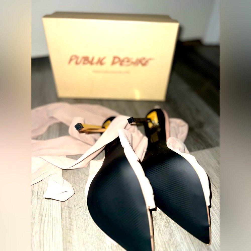 Strapped stiletto heels